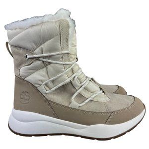 Timberland Boroughs Project Mid Taupe Leather Waterproof Boots Women's Size 9 M